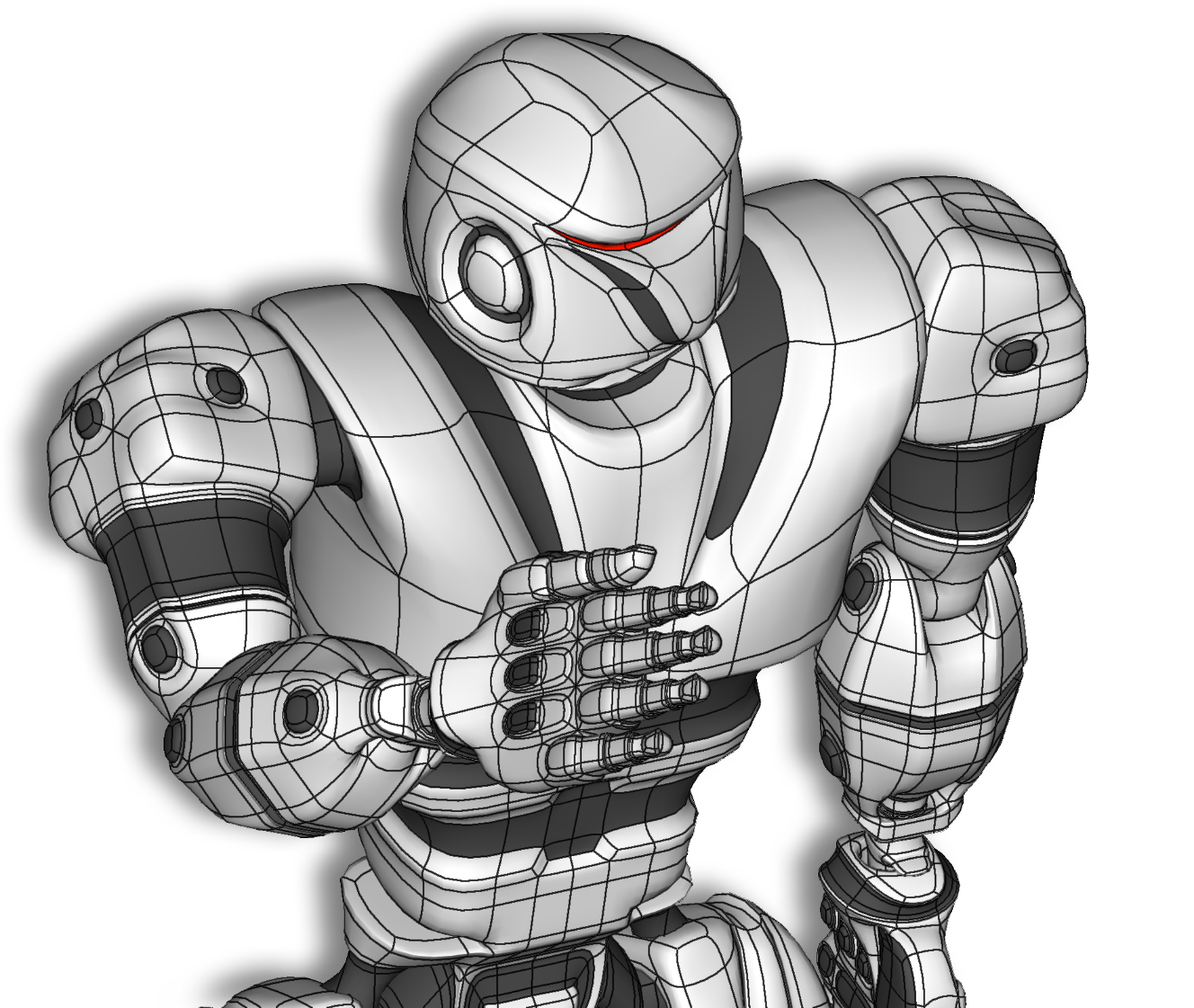 SDF3D subdivision surface model — robot
